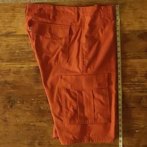 Levi's Burnt Orange Long Cargo Shorts